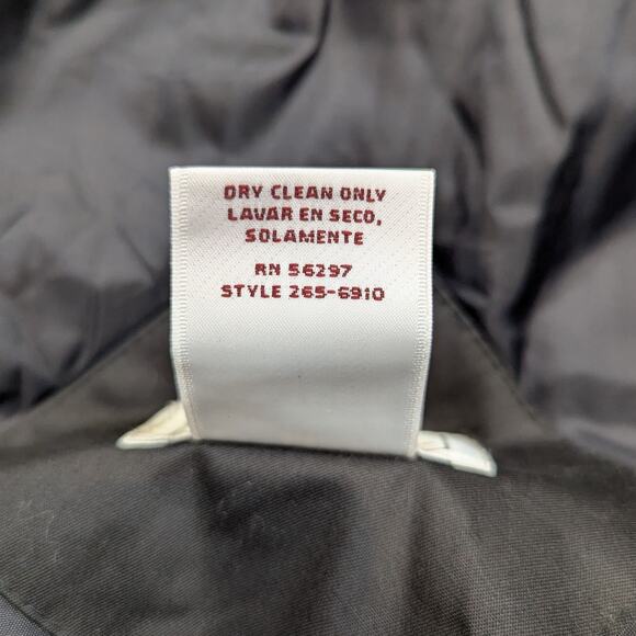 Y2K Trenchcoat Insulated Black 8 Petite Worthington - Picture 8 of 16
